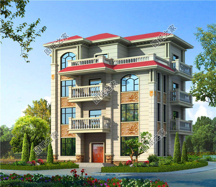 占地120平米四層別墅設(shè)計(jì)圖，戶型不大但功能齊全，收藏不吃虧