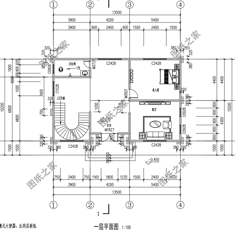占地120平米四層別墅設(shè)計(jì)圖，戶型不大但功能齊全，收藏不吃虧