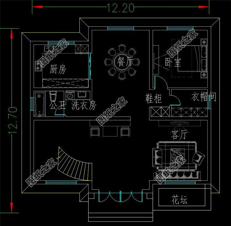 戶型大氣美觀二層樓設(shè)計(jì)圖，是大多數(shù)人想要的戶型，建一棟賊有面子