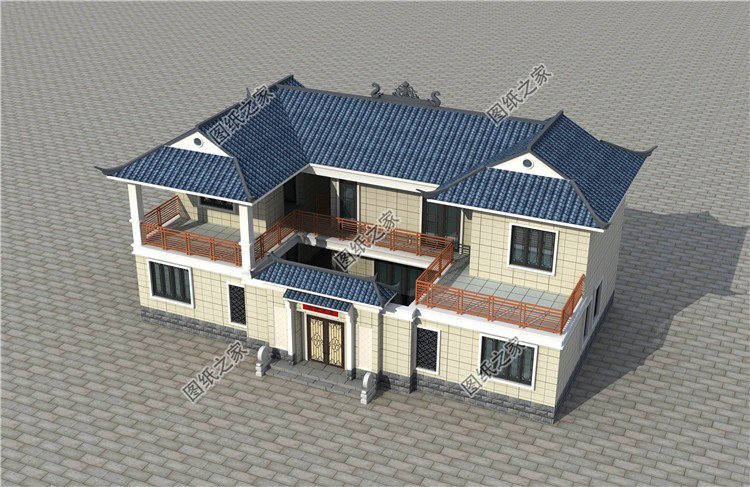 最新三套二層小洋樓設計圖，高檔的居住場所，建一棟絕對不后悔