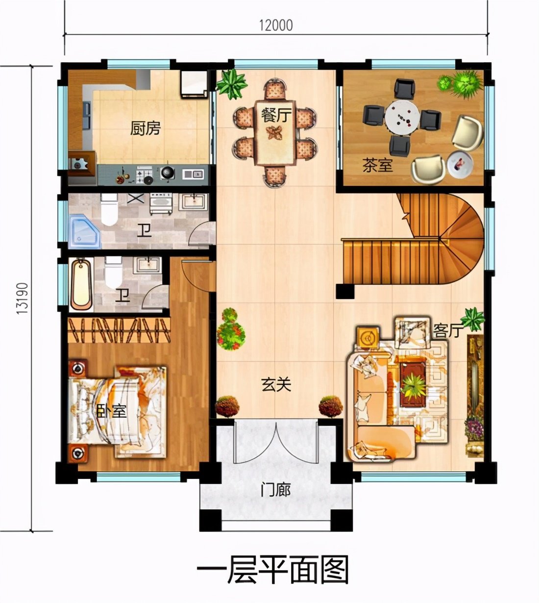 150平米大戶型四層別墅設計圖，這配置簡直太棒了，趕快來一棟吧