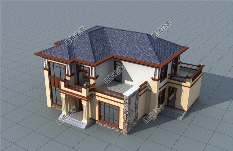 帶小配房二層樓房設(shè)計(jì)圖，農(nóng)村最流行的戶型，相當(dāng)接地氣