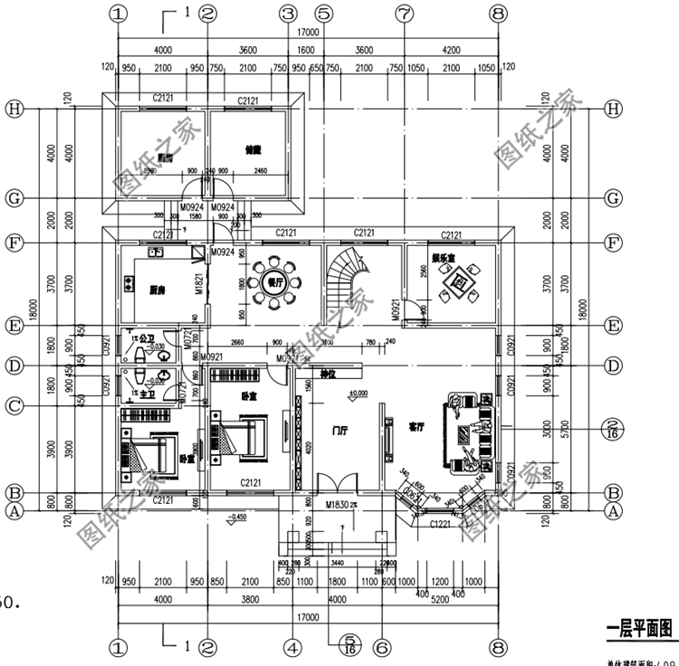 帶小配房二層樓房設(shè)計(jì)圖，農(nóng)村最流行的戶型，相當(dāng)接地氣