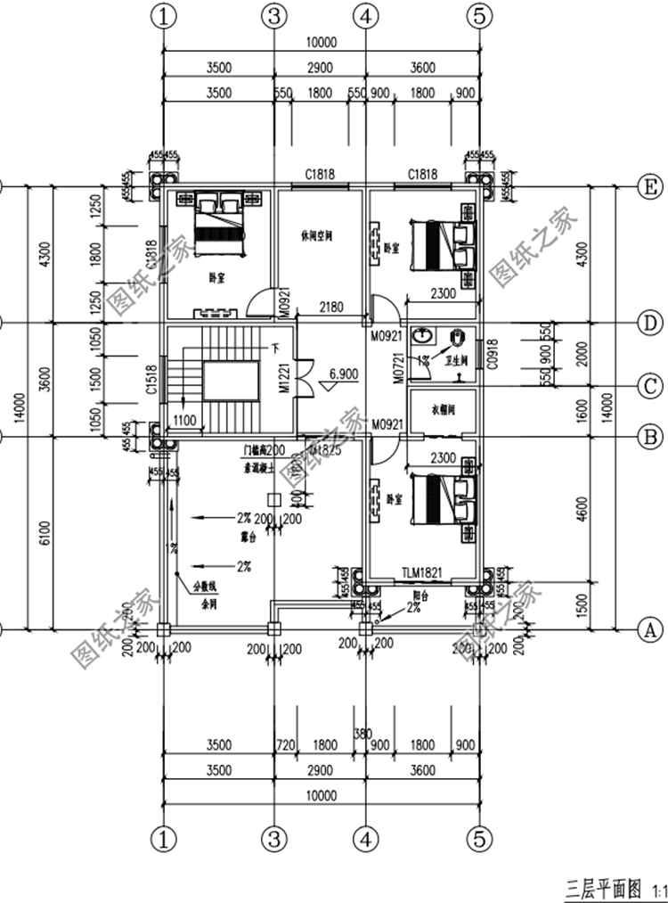 帶車庫三層別墅設(shè)計(jì)圖，有房有車才是硬道理，城里親戚看了羨慕