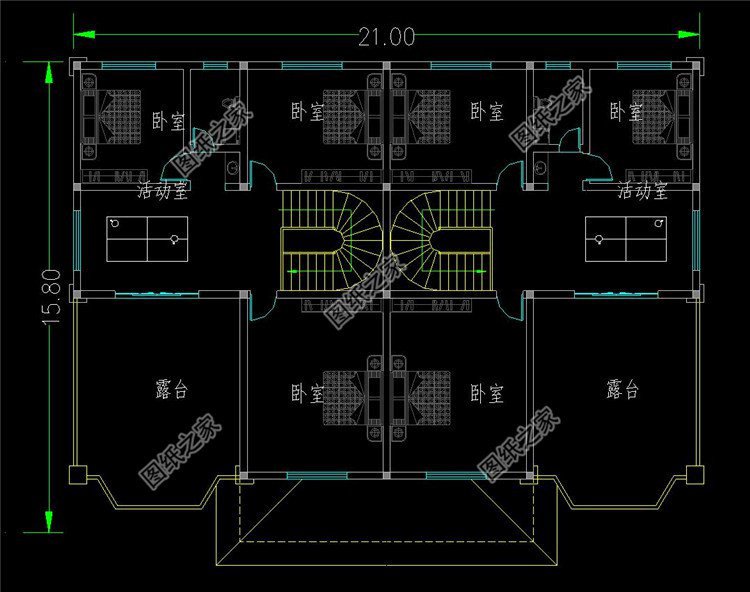 最新農(nóng)村雙拼戶型設(shè)計圖，一塊宅基地，和兄弟住一起它不香嗎