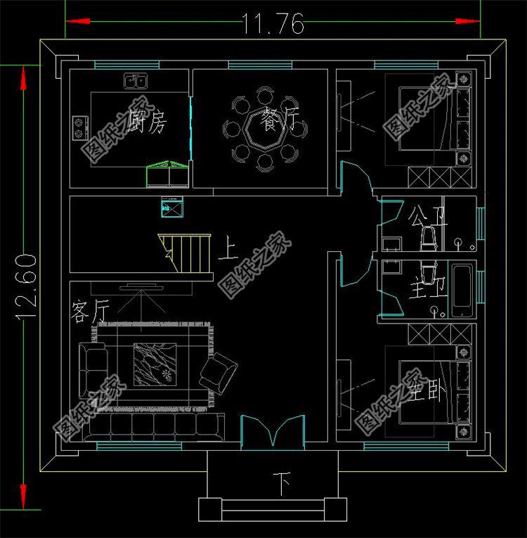 農(nóng)村蓋房三層樓房效果圖，今年建房就它了，收藏圖紙不吃虧