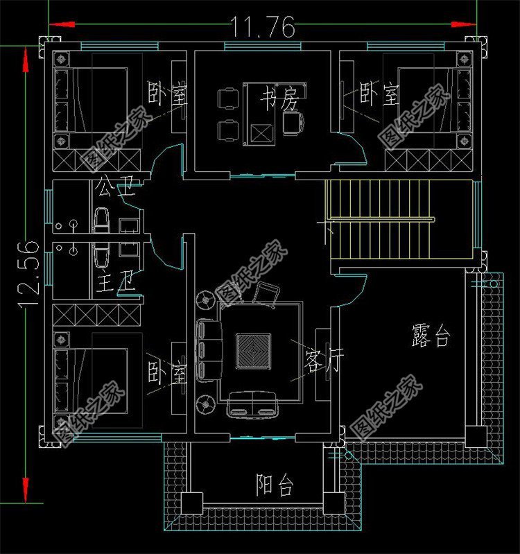 三層別墅二三層都有陽(yáng)臺(tái)效果圖大全，沒(méi)有花里胡哨，只有實(shí)用的布局