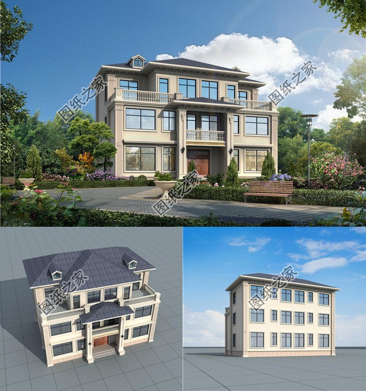 40萬(wàn)農(nóng)村雙拼別墅圖片，戶型這樣布局能提高空間利用率