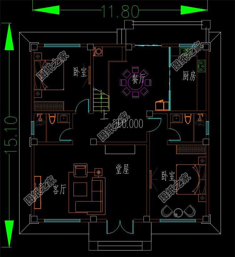 農(nóng)村二層別墅設(shè)計(jì)圖，無(wú)論哪個(gè)角度都能吸引你的眼球，總有一套適合你
