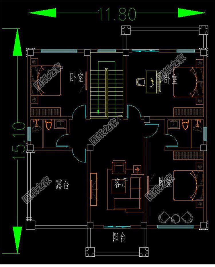 農(nóng)村二層別墅設(shè)計(jì)圖，無(wú)論哪個(gè)角度都能吸引你的眼球，總有一套適合你