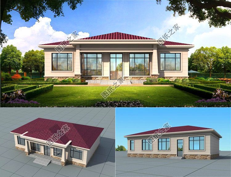 農(nóng)村一層自建房設(shè)計(jì)圖，簡(jiǎn)單舒適又省錢，建房我推薦一層戶型