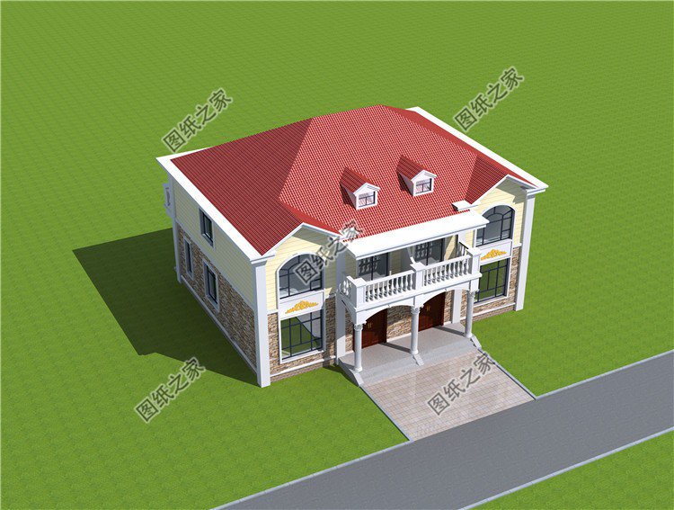 農(nóng)村兄弟雙拼戶型圖，親兄弟這樣建房，省時省力又省錢