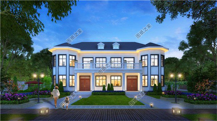 農(nóng)村兄弟雙拼戶型圖，親兄弟這樣建房，省時省力又省錢