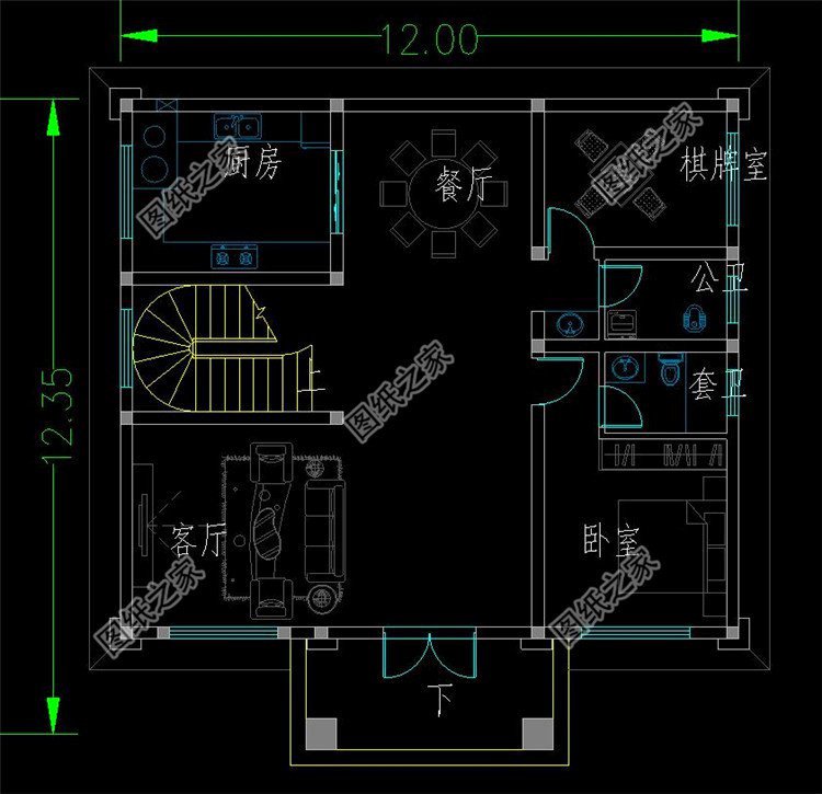 獨(dú)棟三層別墅設(shè)計(jì)圖，超大落地窗美觀(guān)大氣，圖紙快快收藏好