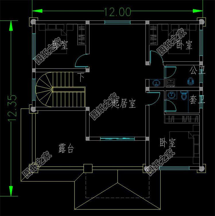 獨(dú)棟三層別墅設(shè)計(jì)圖，超大落地窗美觀(guān)大氣，圖紙快快收藏好