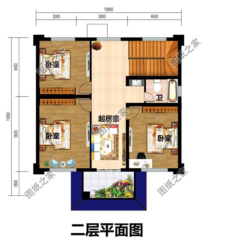 小戶型二層別墅設計圖，小戶型也有大幸福，農村建房非他莫屬