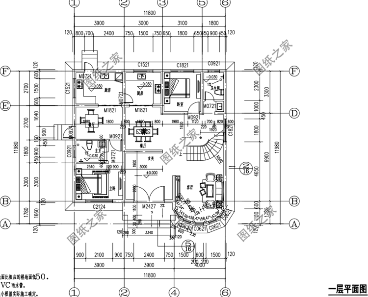占地130平二層別墅設計圖，南北方都能建的戶型，下半年建房不用愁了
