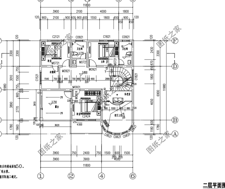 占地130平二層別墅設計圖，南北方都能建的戶型，下半年建房不用愁了