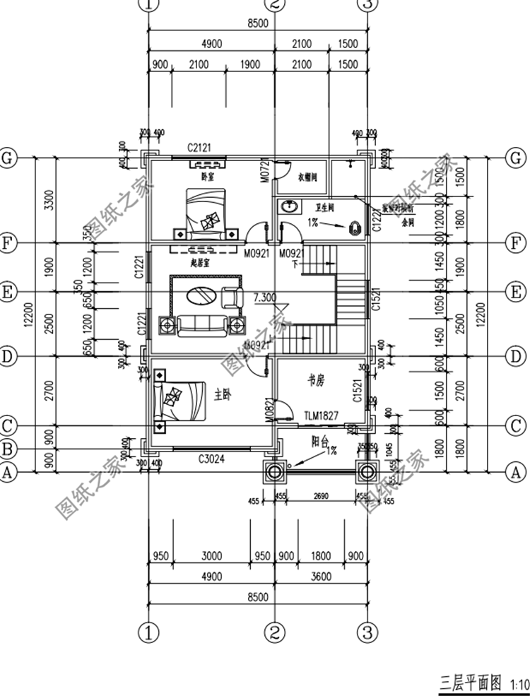 小面寬四層別墅設(shè)計圖，小戶型蓋起來毫不遜色，有顏值有檔次