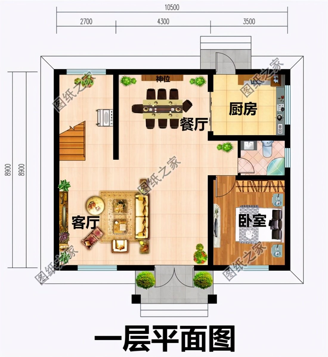 百平內(nèi)二層樓房設(shè)計(jì)圖，小戶型簡單好看，農(nóng)村建房理想戶型