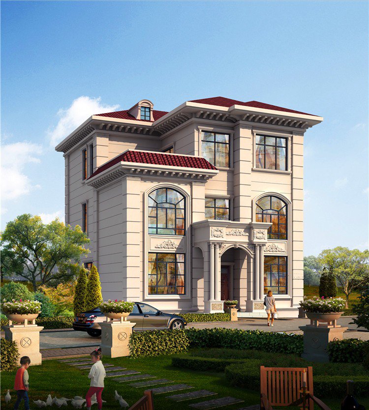 農(nóng)村磚混三層別墅設(shè)計圖，采用磚混結(jié)構(gòu)簡直太實用了，趕快收藏