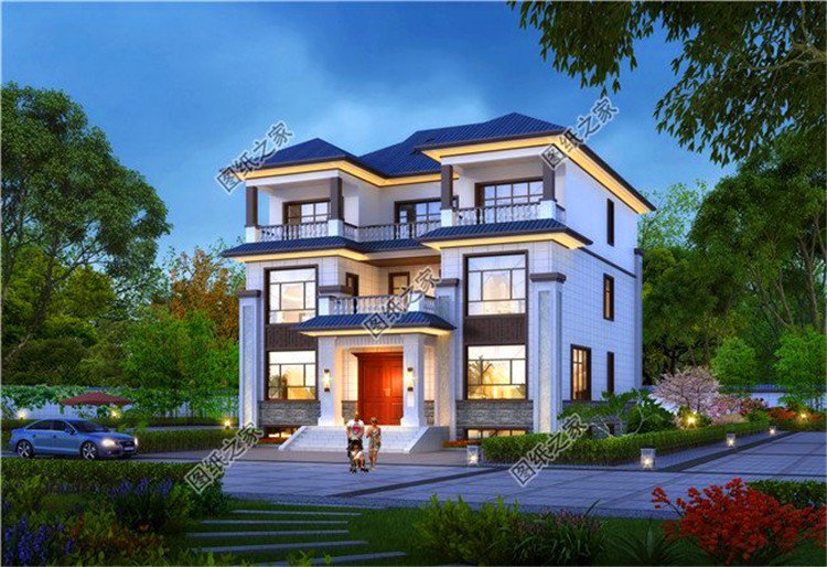 農(nóng)村磚混三層別墅設(shè)計圖，采用磚混結(jié)構(gòu)簡直太實用了，趕快收藏