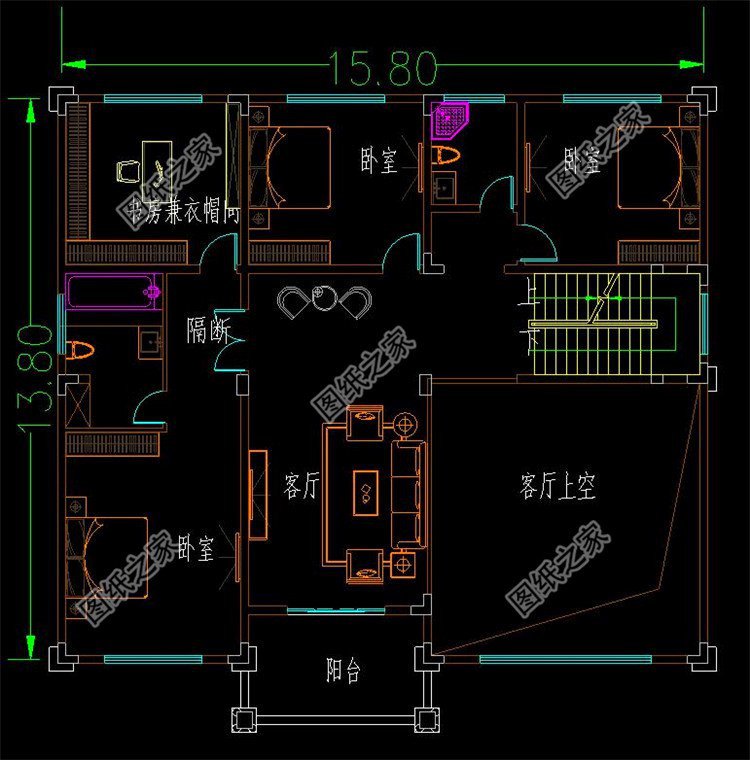 豪華三層自建別墅設(shè)計(jì)圖，不用百萬也可建成，城里人看著只能干羨慕