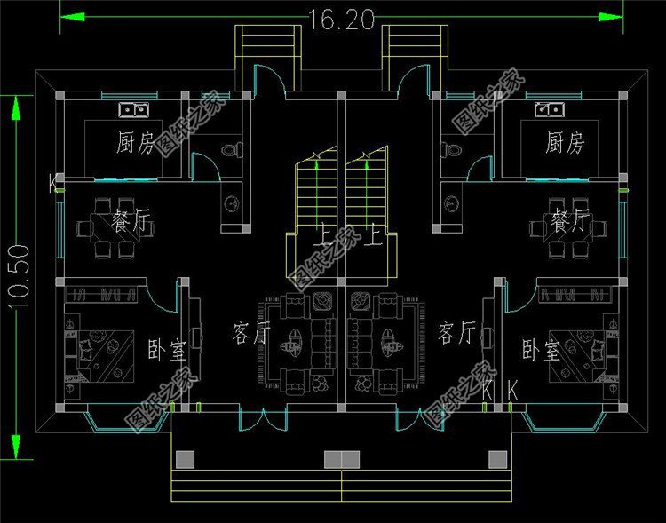 農(nóng)村雙拼三層自建房設(shè)計圖，兄弟倆娶親又不想隔太遠，這三套別墅絕對值得