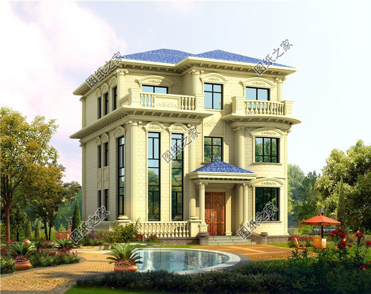 讓人心動的三款復(fù)式小洋樓外觀效果圖，大氣方正簡單易建，讓人羨慕不已