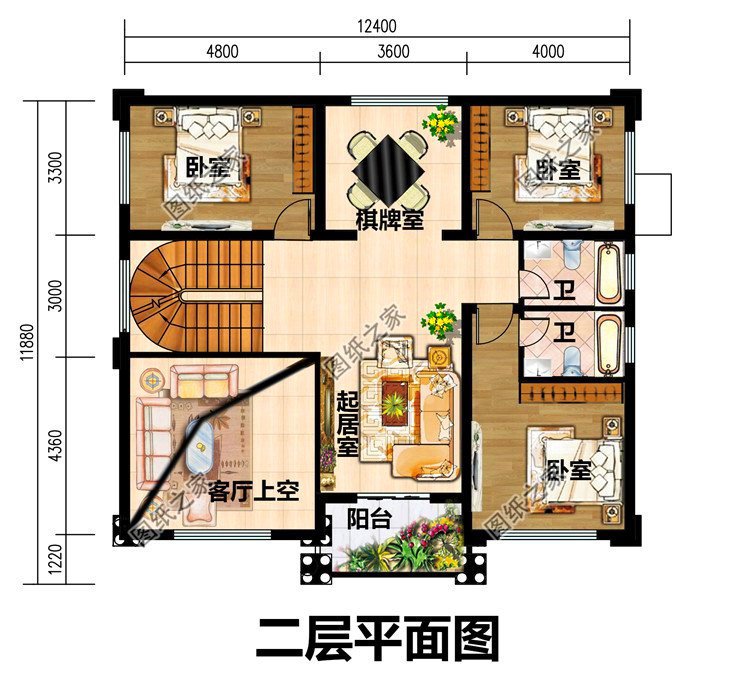 帶地下室三層自建房設(shè)計圖，地下室功能多，一般人都不敢點進來看