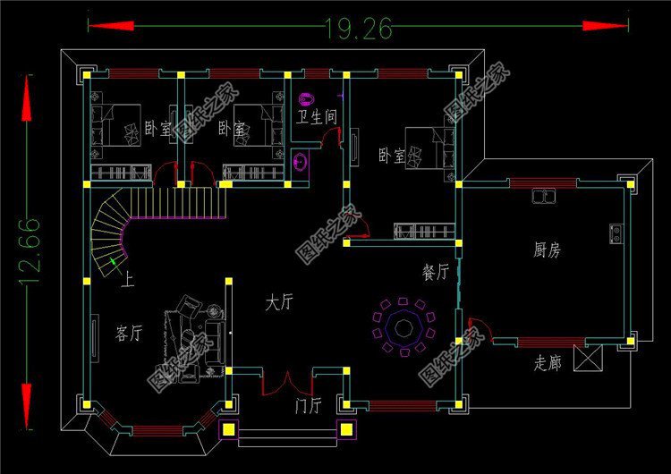 具有代表性的別墅二樓設(shè)計(jì)圖，戶型百看不厭，喜歡收藏回村建一棟