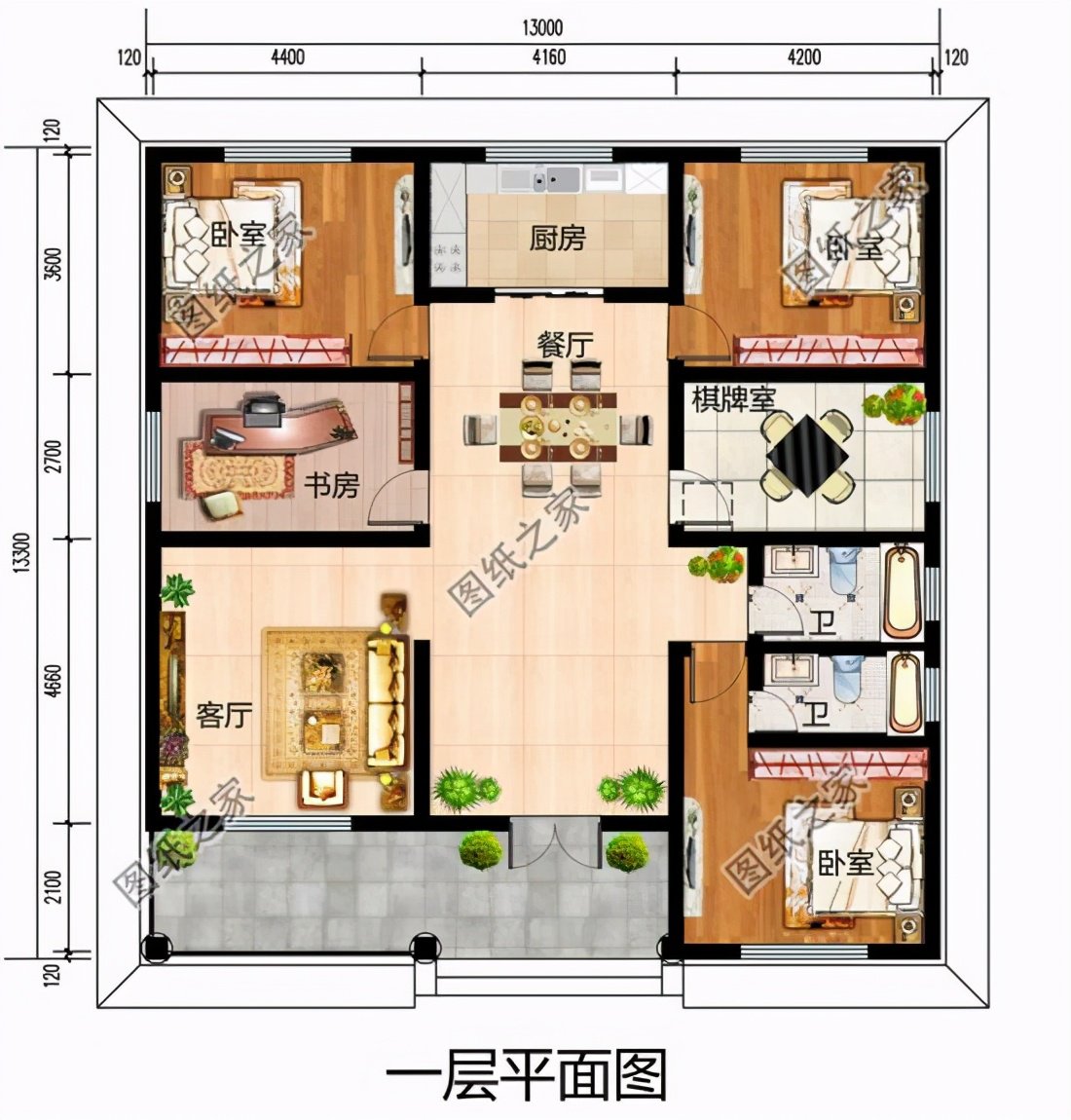 簡單的農(nóng)村平房設(shè)計圖，可比肩城市樓房，簡單、舒適又省錢