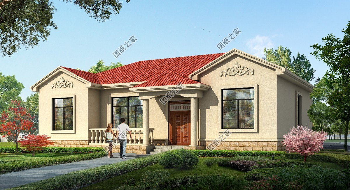 開(kāi)間15米左右的一層自建房，空間足夠大，值得農(nóng)村一建