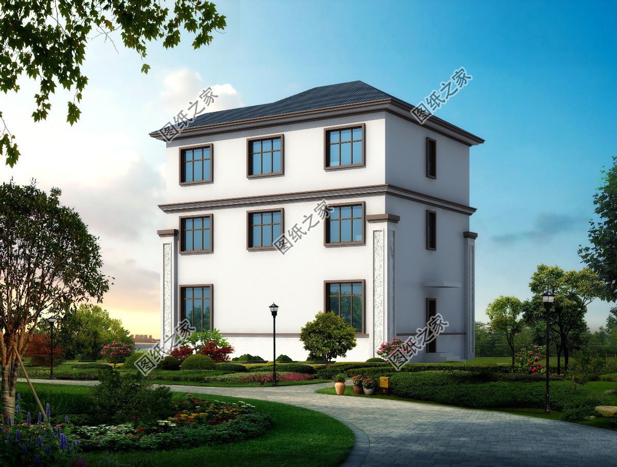 新中式三層別墅，農(nóng)村推薦的戶型設(shè)計，可以給家里人分享看看