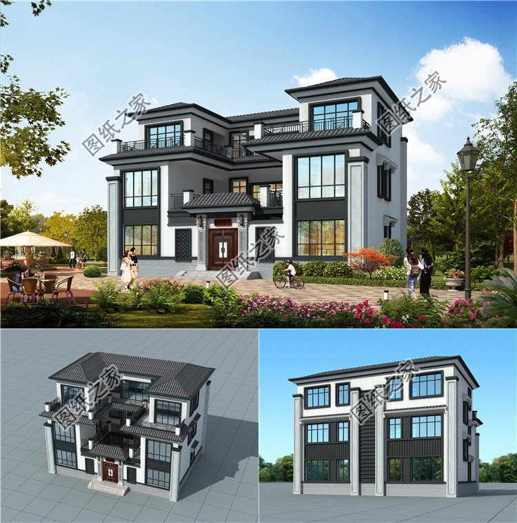 帶小院的農(nóng)村中式自建房，滿足生活需要，老家建房不錯(cuò)選擇