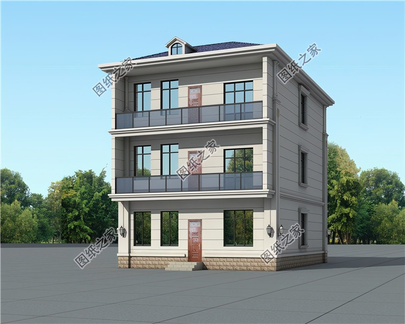 130平米以上的農(nóng)村三層別墅，你家想建幾層，這款適合嗎