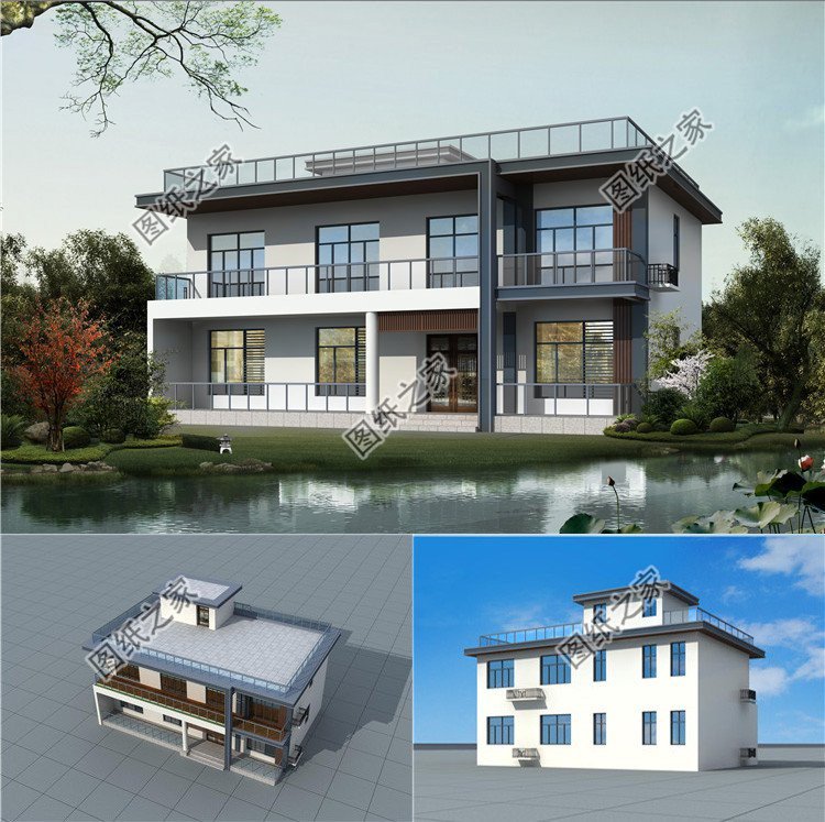 兩層平頂農(nóng)村自建房設(shè)計(jì)，建出最適合自家的房子，這里應(yīng)有盡有