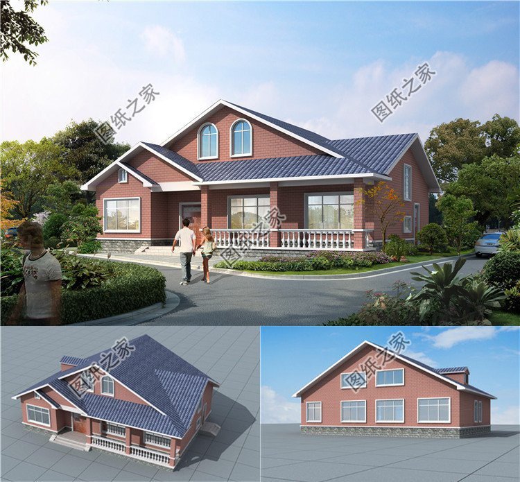 氣派的農(nóng)村一層自建房，回家建舒服又好看