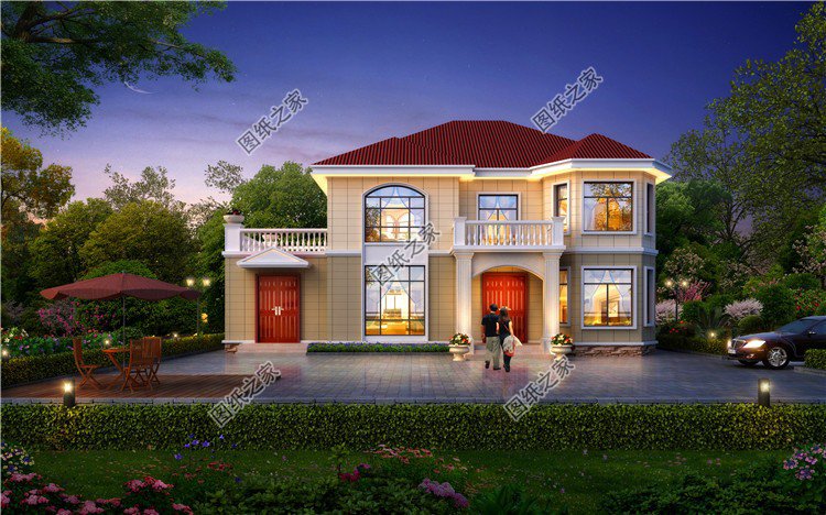 現(xiàn)代風(fēng)二層別墅設(shè)計(jì)圖，建一棟用來(lái)結(jié)婚正合適，布局超贊