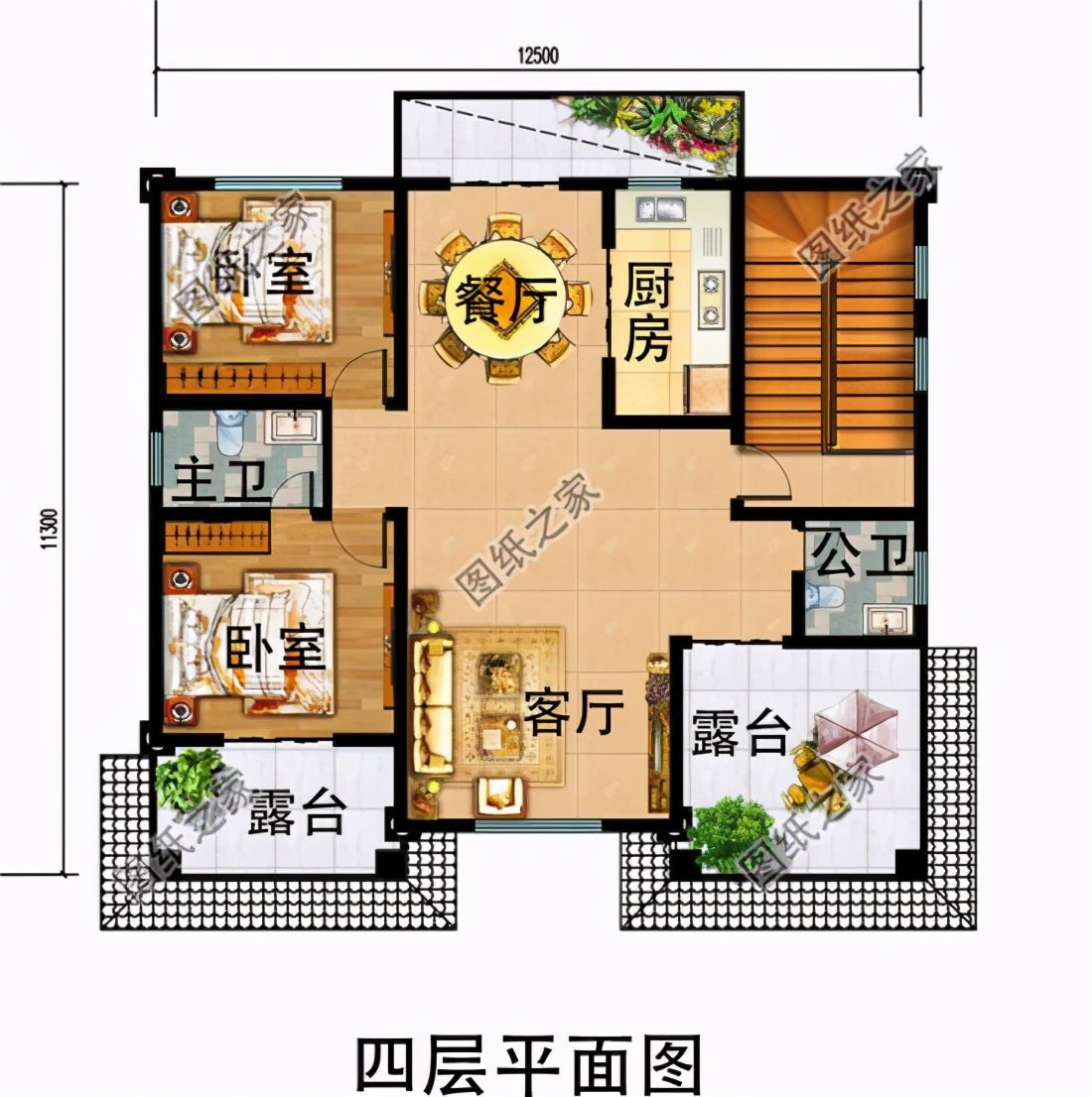 農(nóng)村四層房屋設(shè)計圖，農(nóng)村有錢人都喜歡的設(shè)計，心動不如行動