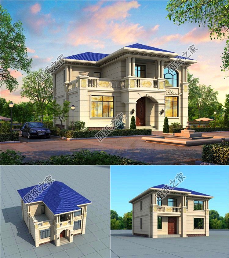 漂亮二層樓房外觀效果圖，這三款高顏值二層戶型總有一款適合你，喜歡收藏