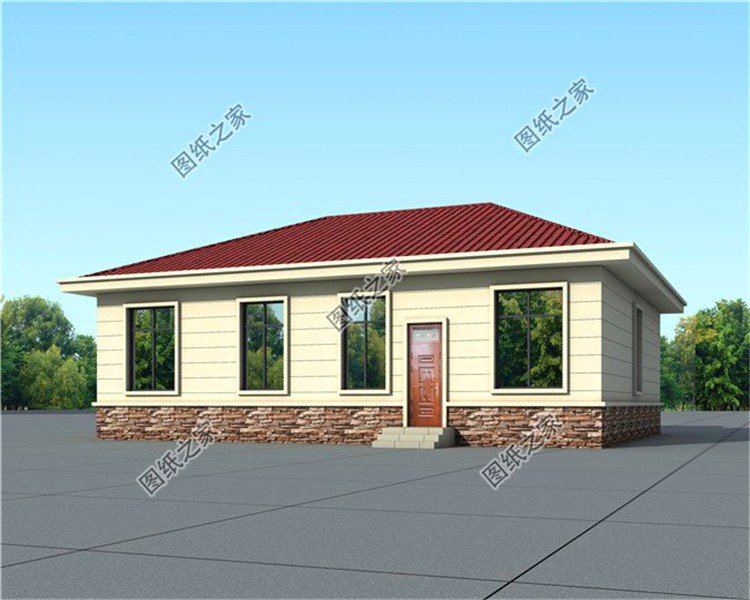 新款一層農(nóng)村自建房設(shè)計(jì)圖，小房子也有大排場，建房還是一層好