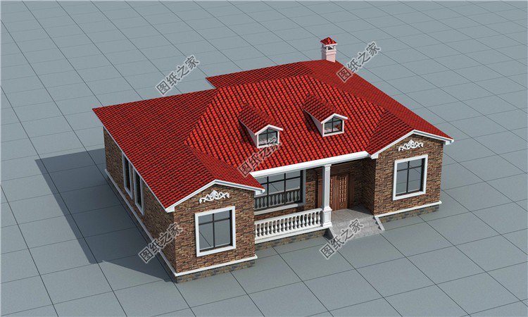 新款一層農(nóng)村自建房設(shè)計(jì)圖，小房子也有大排場，建房還是一層好