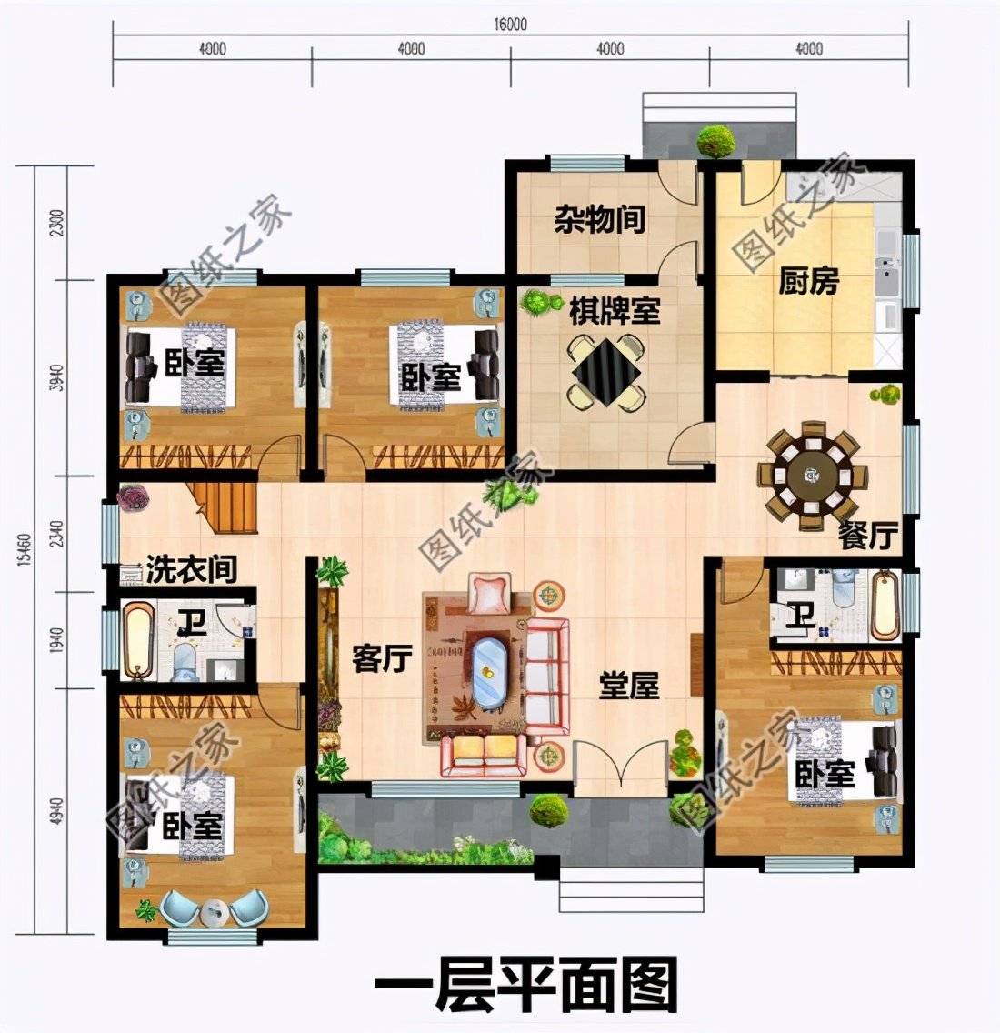 新款一層農(nóng)村自建房設(shè)計(jì)圖，小房子也有大排場，建房還是一層好