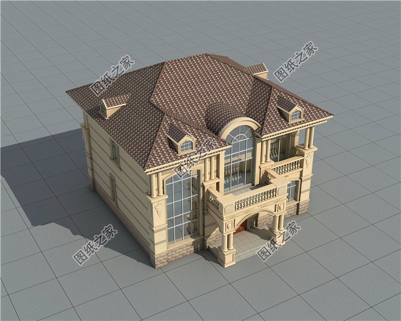 農(nóng)村二層斜坡屋頂設(shè)計(jì)別墅，普通人也可以擁有別墅夢(mèng)