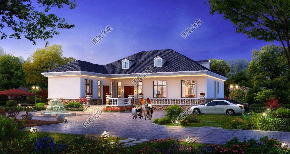 自建農(nóng)村一層房，這樣的小別墅符合你的胃口