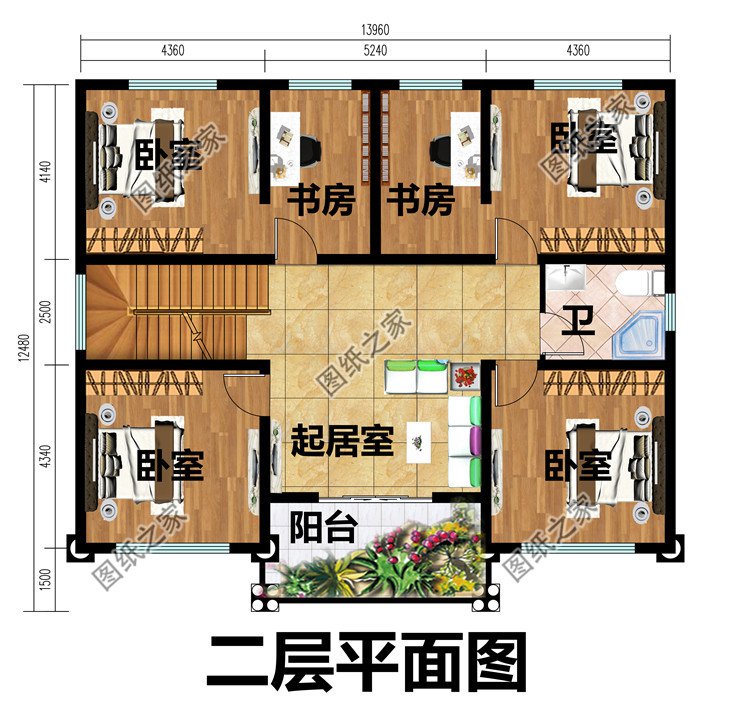 簡歐農(nóng)村三層住宅設(shè)計(jì)圖