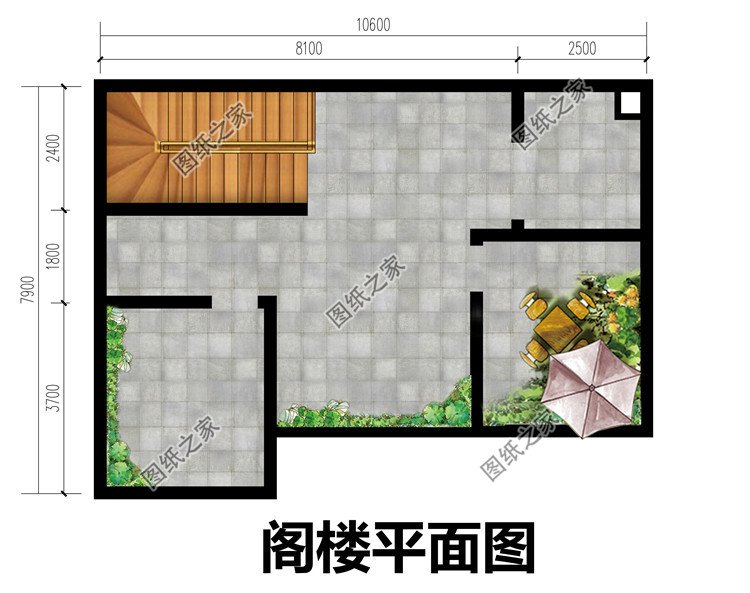 占地80平一層鄉(xiāng)村別墅設計圖