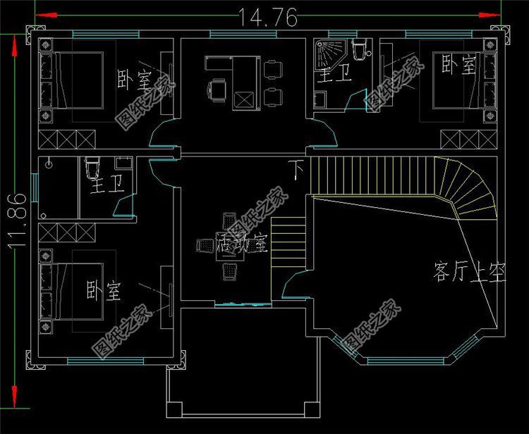 有實(shí)用車庫的二層自建房，外觀布局都出色的設(shè)計(jì)
