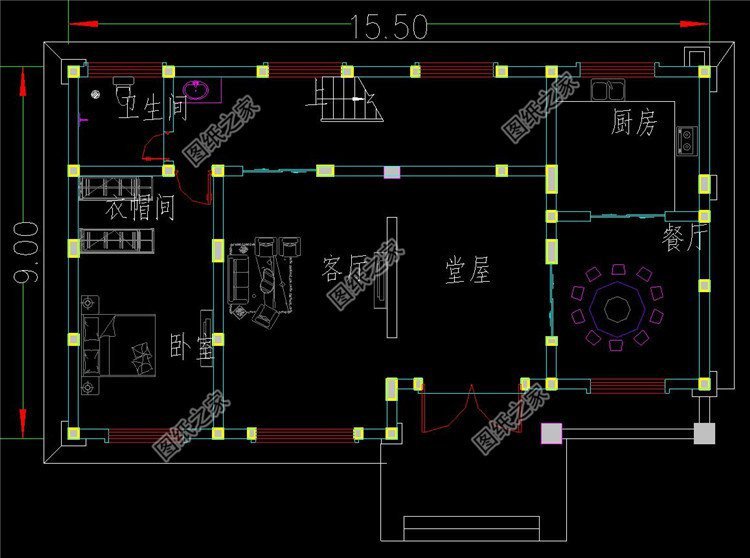 有傳統(tǒng)堂屋戶型的自建房，布局真心的贊！